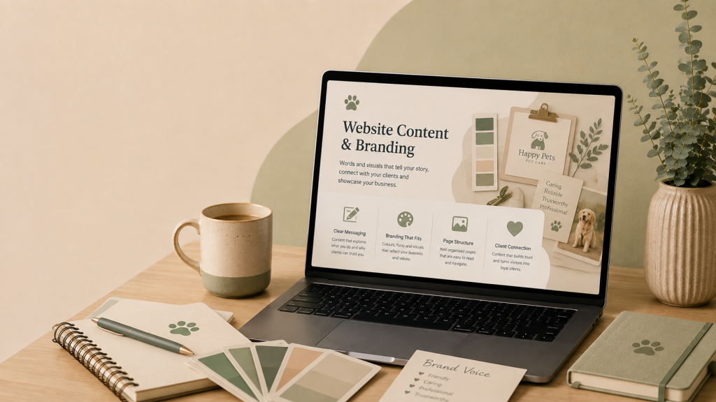 website content branding